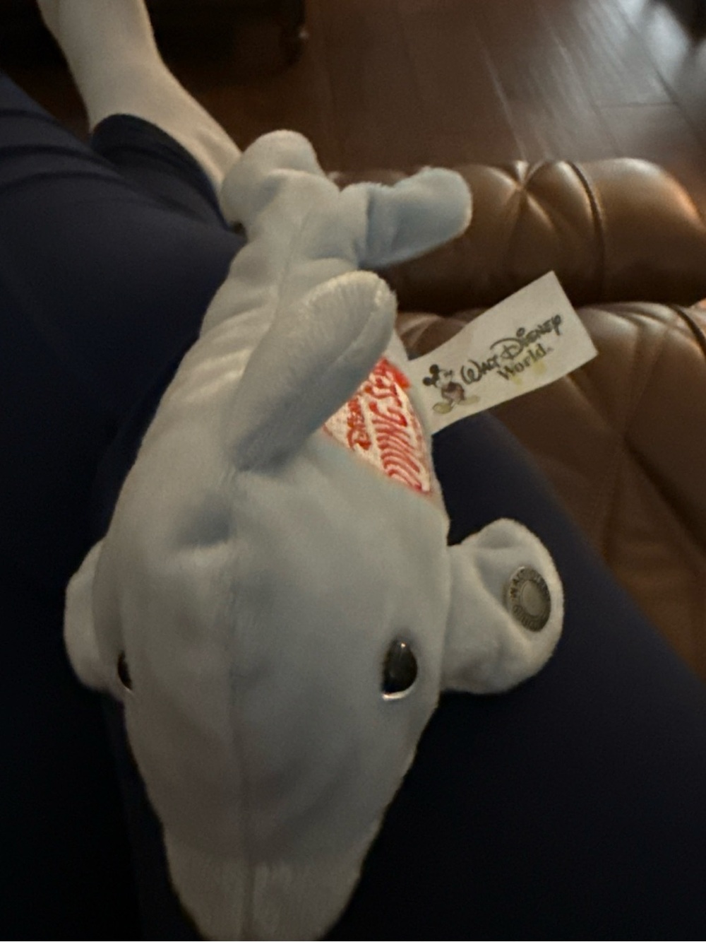 Disney Light Blue Diving Seas Dolphin Plush